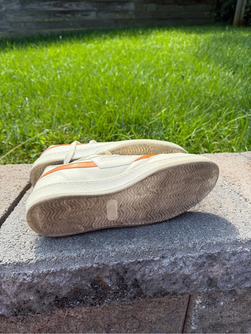 Oliver Cabell Vegan 481 Starfish Cream Orange Sneakers Size 44